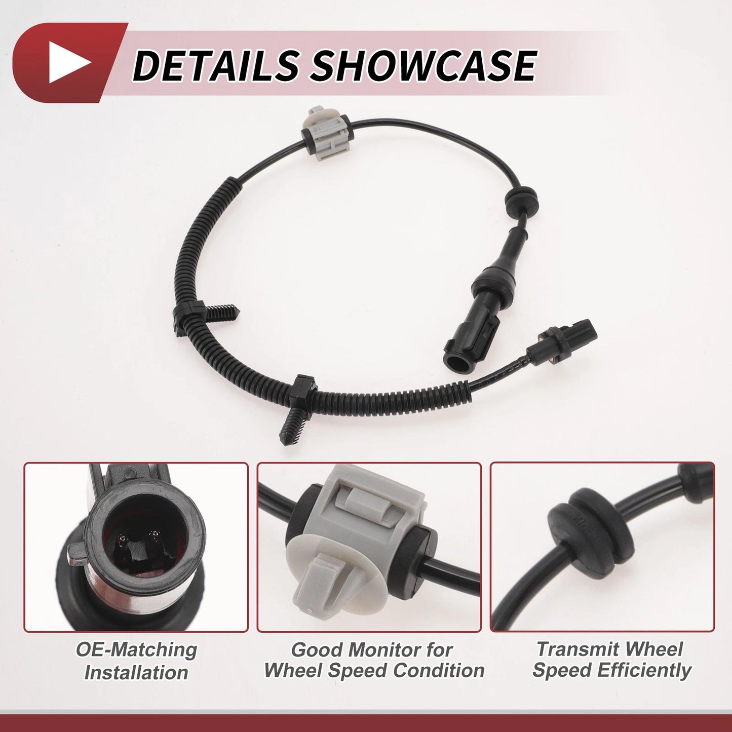 ABS Wheel Speed Sensor for Ford Focus (2008–2011) No. 8S4Z2C191B Rear Left