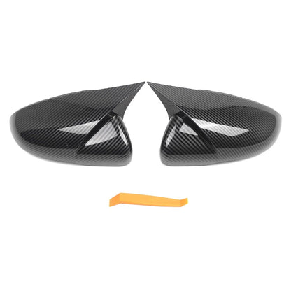 Carbon Fiber Black Side Mirror Cover Caps for VW Golf MK6 (2009-2013)
