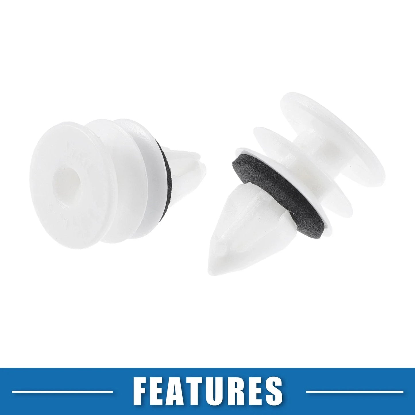 30 x Door Panel Clips for Chevrolet - Plastic White