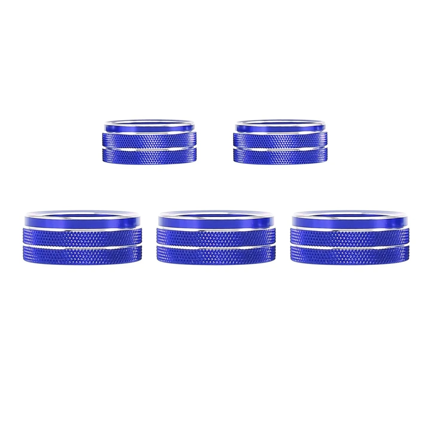 5 x Car Air Conditioner Volume Switch Knob Cover Rings for Honda (2016-2023)