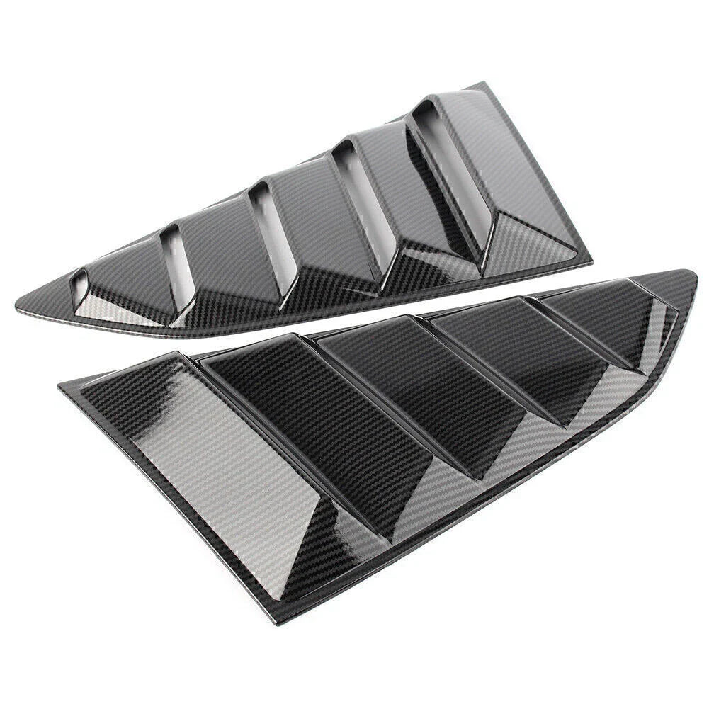 Carbon Fiber Rear Side Window Louver Covers for Chevy Camaro (2016-2018)