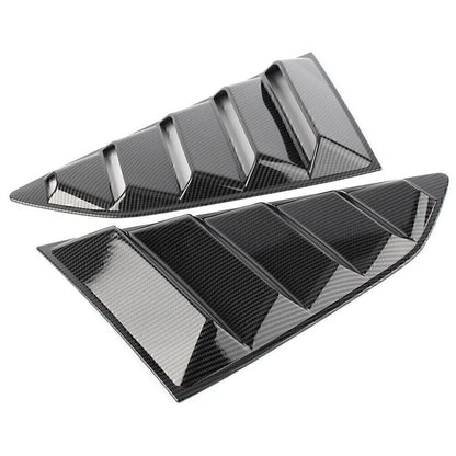 Carbon Fiber Rear Side Window Louver Covers for Chevy Camaro (2016-2018)