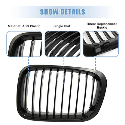 Matte Black Front Upper Kidney Grille for BMW 325i 325xi 330i 330xi