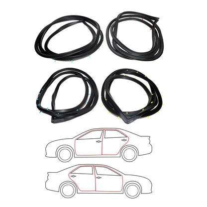 Door Weatherstrip Set for Toyota Corona Mark II (1972–1976)