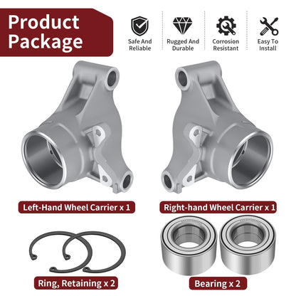 2X Rear Wheel Carrier & Bearing Kit for Polaris RZR 800 (2008–2014)