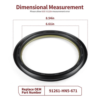 Front Brake Drum Dust Seal for Honda Foreman 450/400 (2002–2004)