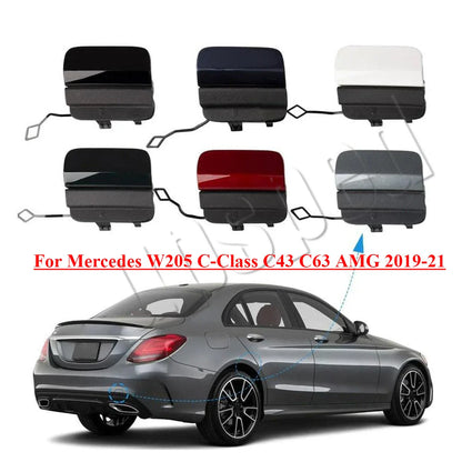 Rear Bumper Tow Hook Eye Cover Cap for Mercedes C-Class (2019–2021)
