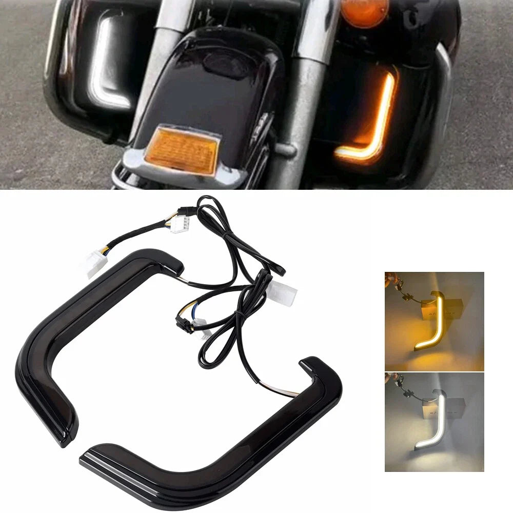 LED Fairing Accent Turn Signal Lights for Harley Touring Electra Glide (2014-2023)
