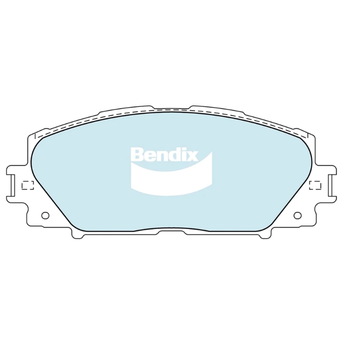 Set of 4 Bendix Front Disc Brake Pads for Yaris (2005–2018)