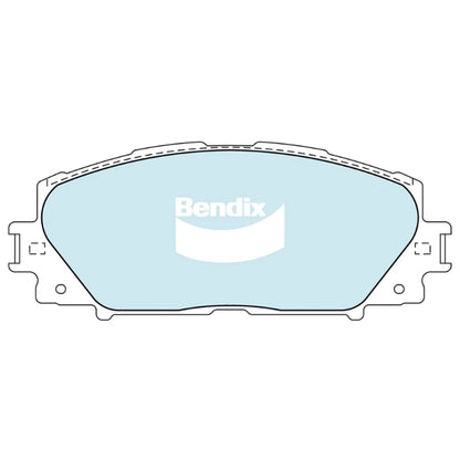 Set of 4 Bendix Front Disc Brake Pads for Yaris (2005–2018)