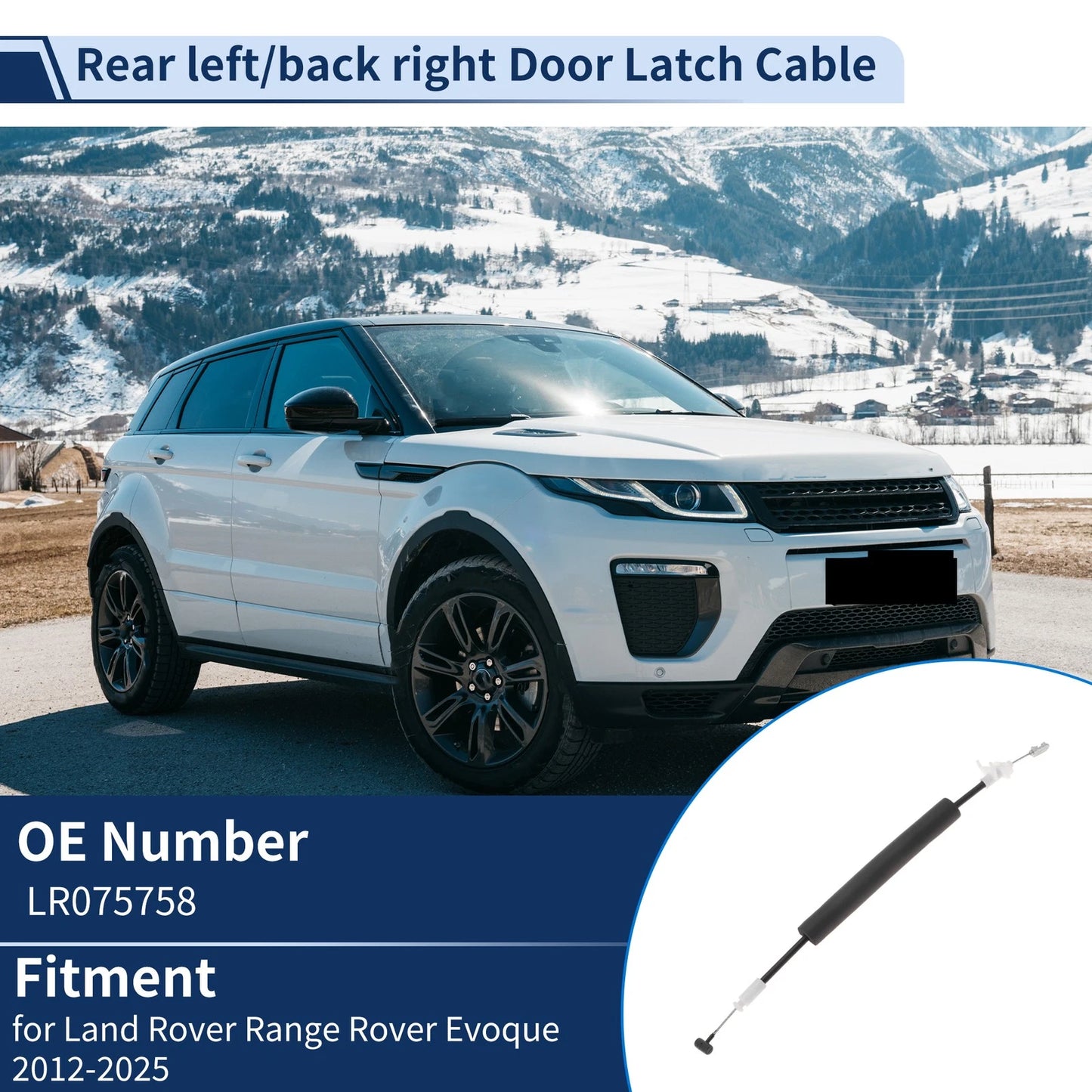 Door Latch Cable No.LR075758 for Land Rover Range Rover Evoque (2012–2025)