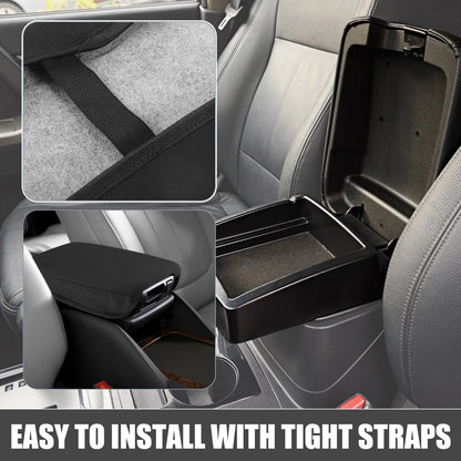 Center Console Armrest Cover for Nissan Sentra (2013–2019) Black