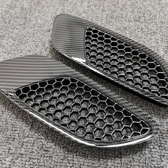 2 x Bonnet Vent Hood Carbon Fiber M3 Type for BMW E90 E91 E92 E93 (2005–2013)