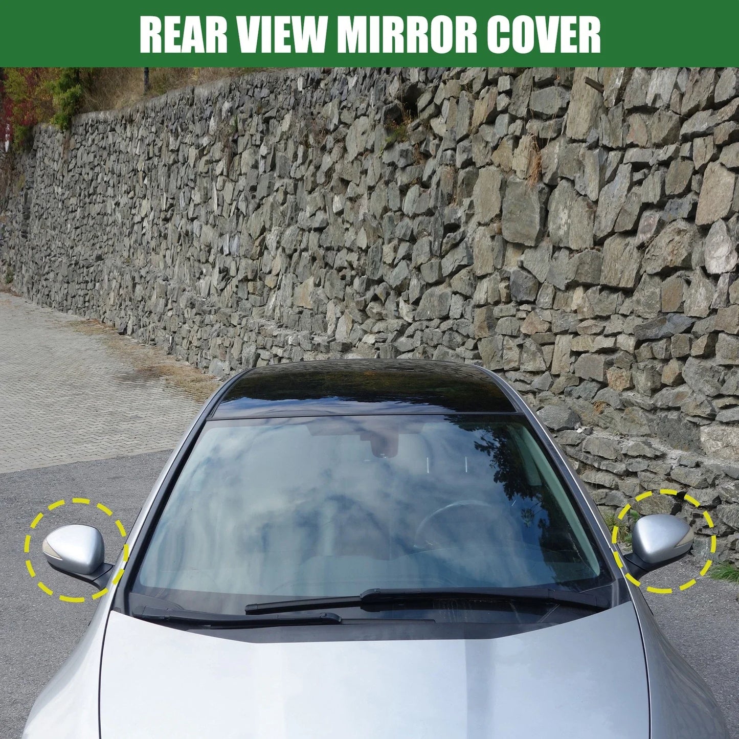 Car Rearview Mirror Cover Caps for Honda Accord (2018-2021) Gloss Black