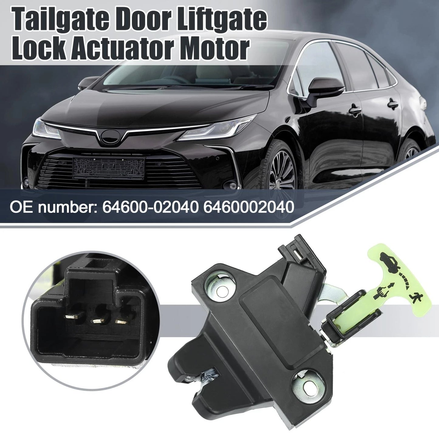 Liftgate Tailgate Lock Trunk Latch Actuator for Toyota Corolla (2009–2013) 64600-02040