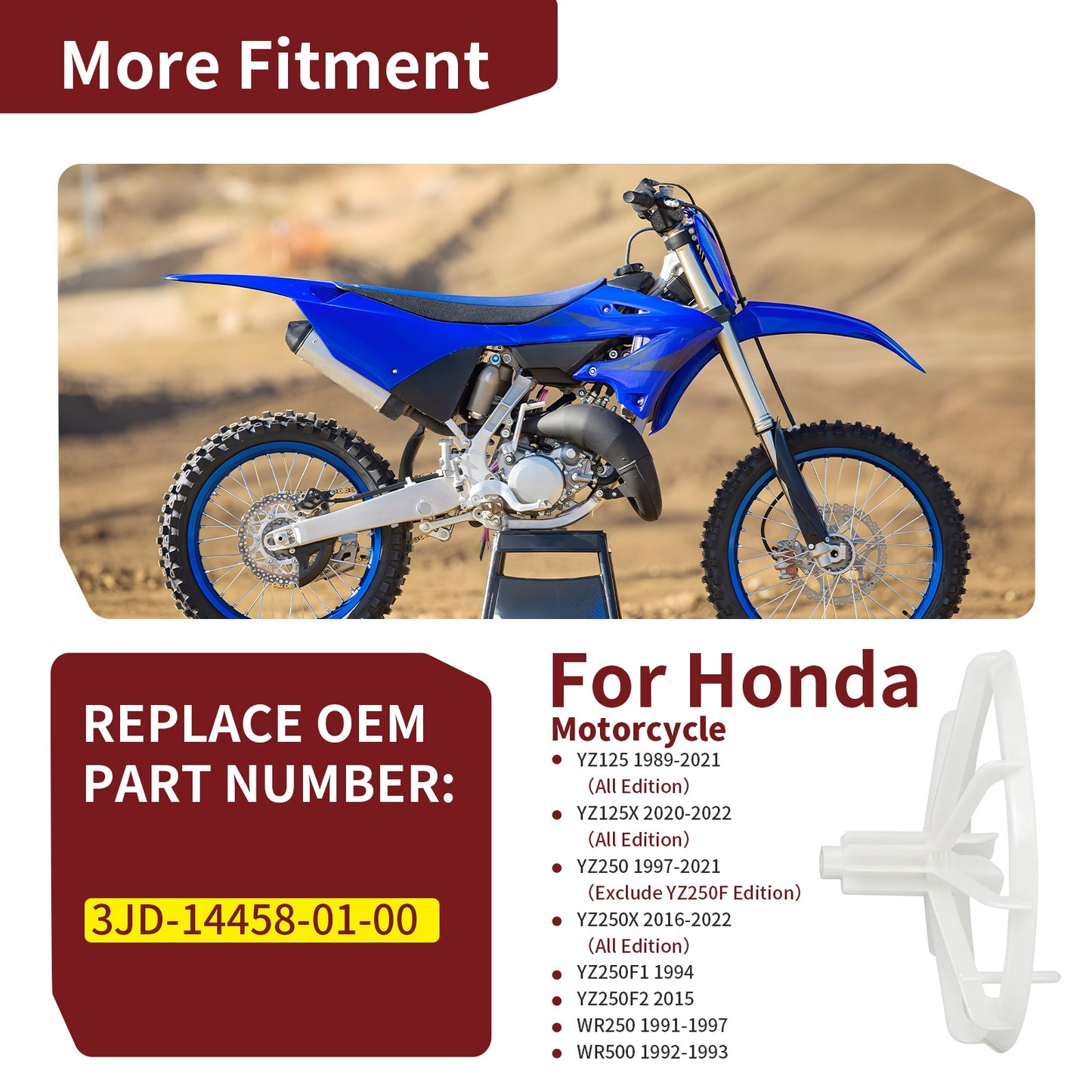 Air Filter Cage Holder for Yamaha YZ125X, YZ125 (1989–2022)