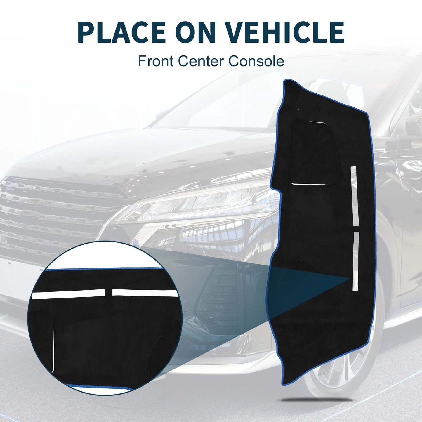 Dashboard Cover Mat for Nissan Note E12 / HE12 / NE12 (2012–2020) Black Blue