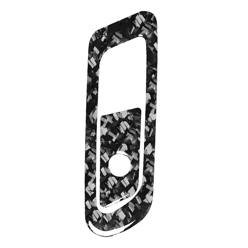 Red Carbon Fiber Door Lock Button Cover Trim for Audi TT TTRS (2008–2014)