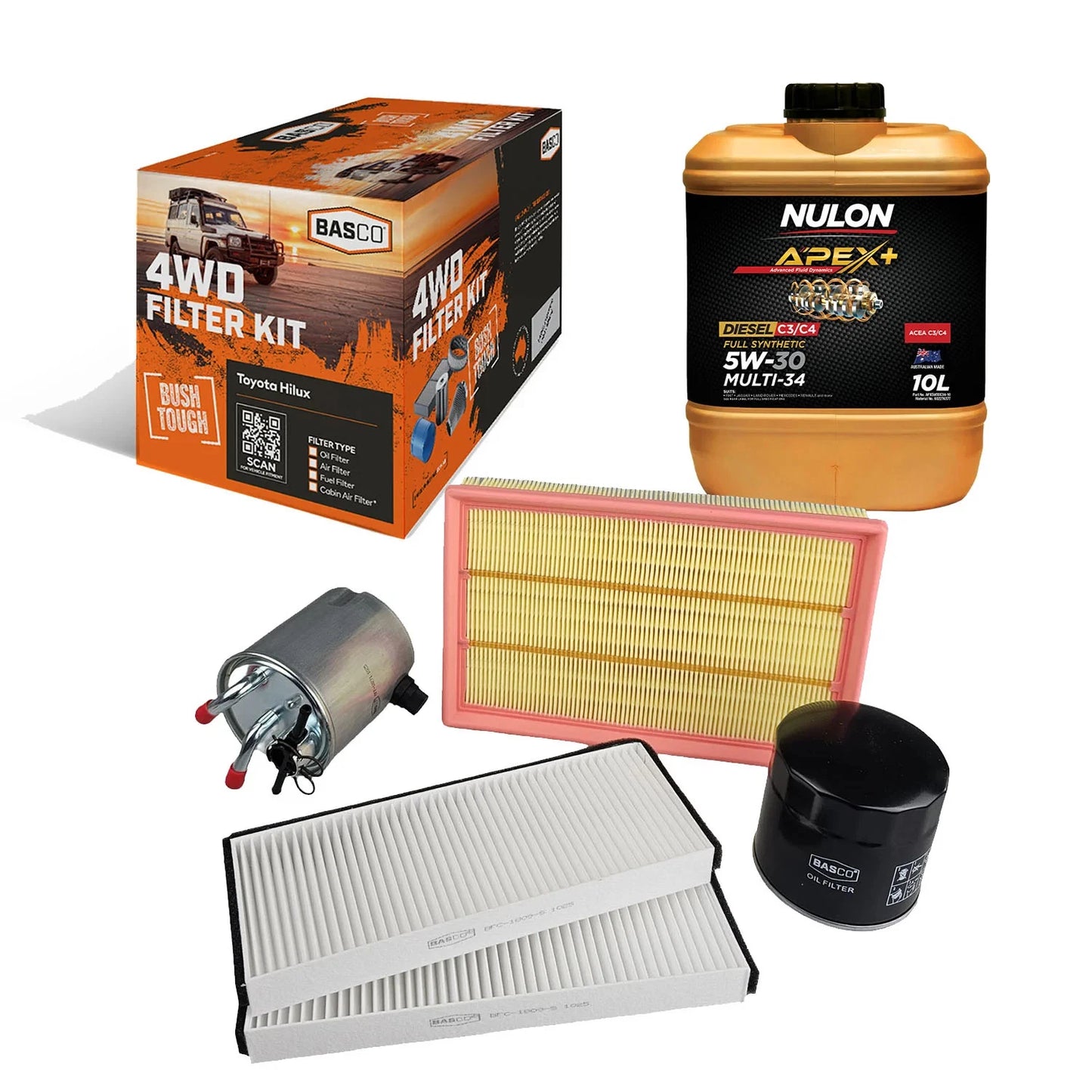 Oil Air Cabin Fuel Filter Kit for Nissan Navara D40 (2005–2015)