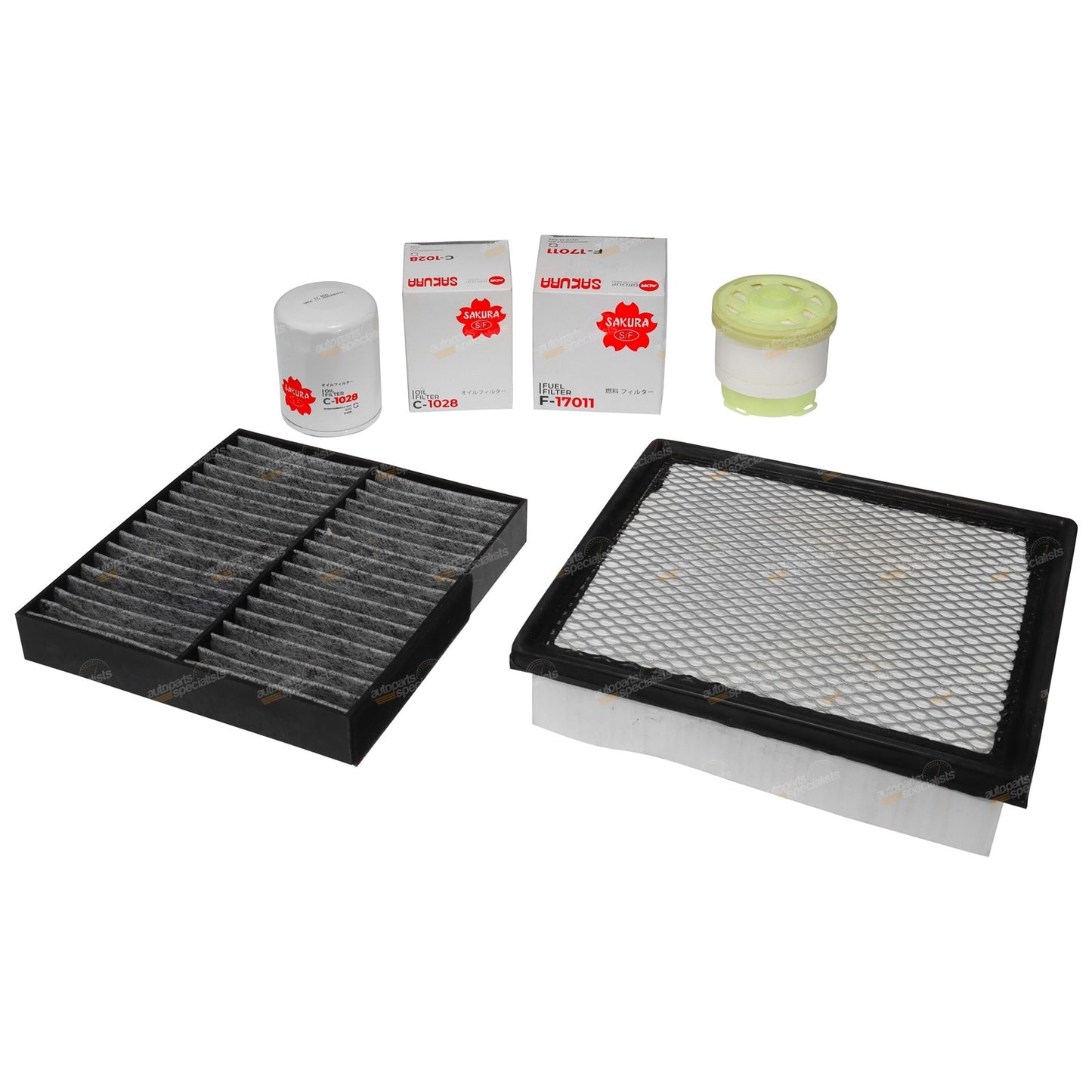 Oil Air Fuel Cabin Filter Service Kit for Pajero Sport (2015–2021)