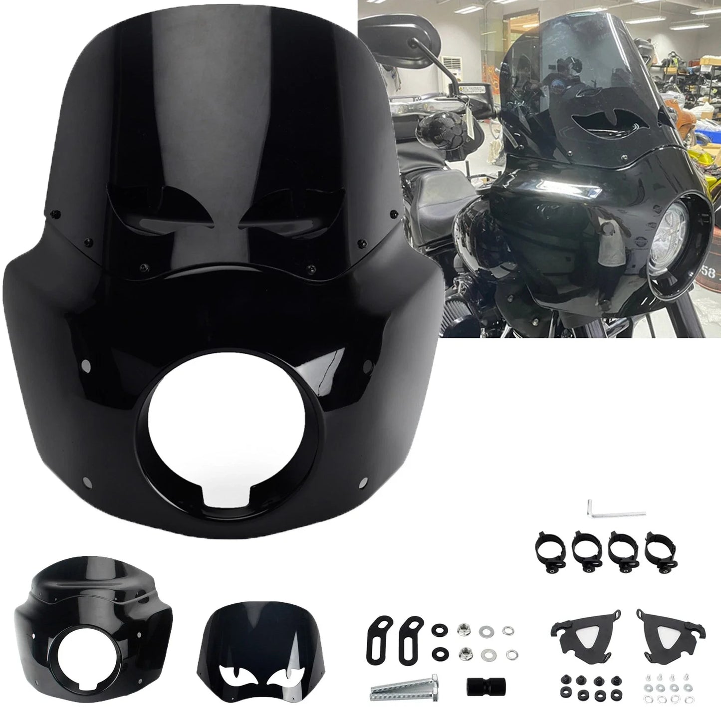 Front Fairing Windshield with Hardware for Harley Low Rider S (2021-2023)