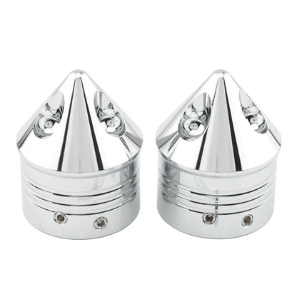 Front Wheel Axle Nut Cover Cap for Harley Touring Road Glide Dyna Softail