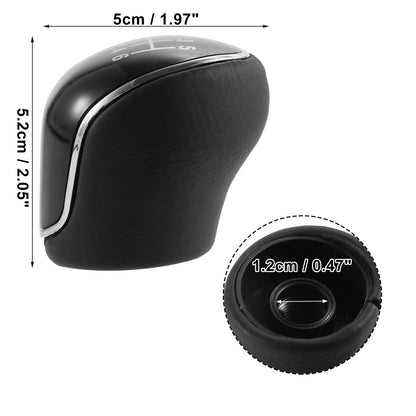 6 Speed Manual Shift Knob for Ford Mondeo MK3 (2000–2007) ABS Faux Leather Black