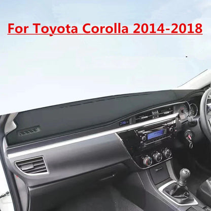 RHD Leather Dashboard Cover for Toyota Corolla (2014–2018)