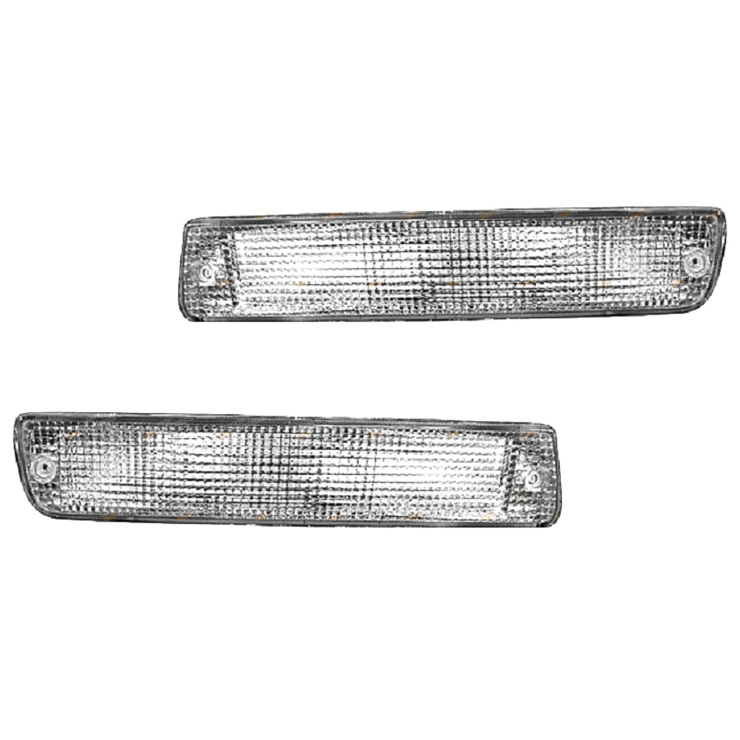 Set of 2 Clear Front Indicators for Toyota Landcruiser 80 Series (1990–1997)
