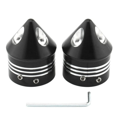 Front Wheel Axle Nut Covers for Harley Touring Road Glide Dyna Softail