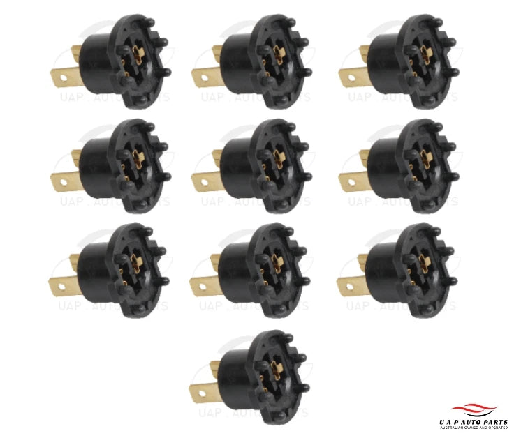 10pc Headlight Bulb Socket Holder Adapter for Mazda 2 3 & 323 (2003–2009)
