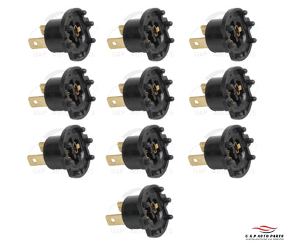 10pc Headlight Bulb Socket Holder Adapter for Mazda 2 3 & 323 (2003–2009)