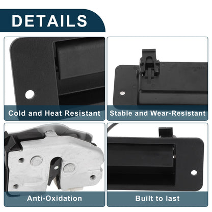 Tailgate Handle Bezel for Ford E150 E250 E350 E450 (Black)