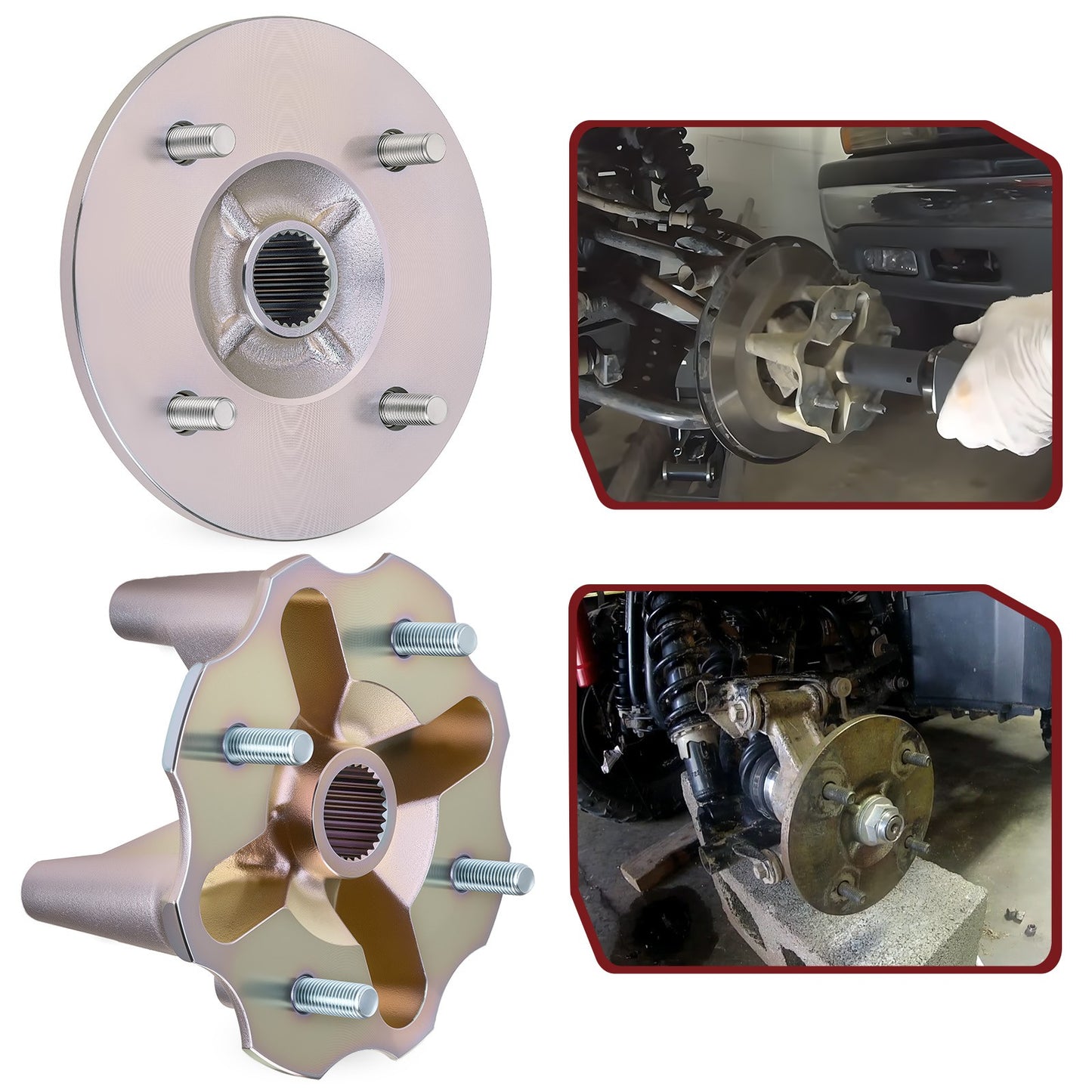 Rear Wheel Hubs for Yamaha Kodiak 400 450 (2005–2006)