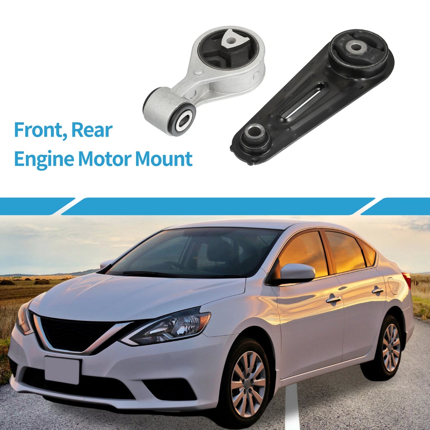 Engine Motor Mount Set for Nissan Rogue 2.5L, Sentra 2.5L (2008–2015)