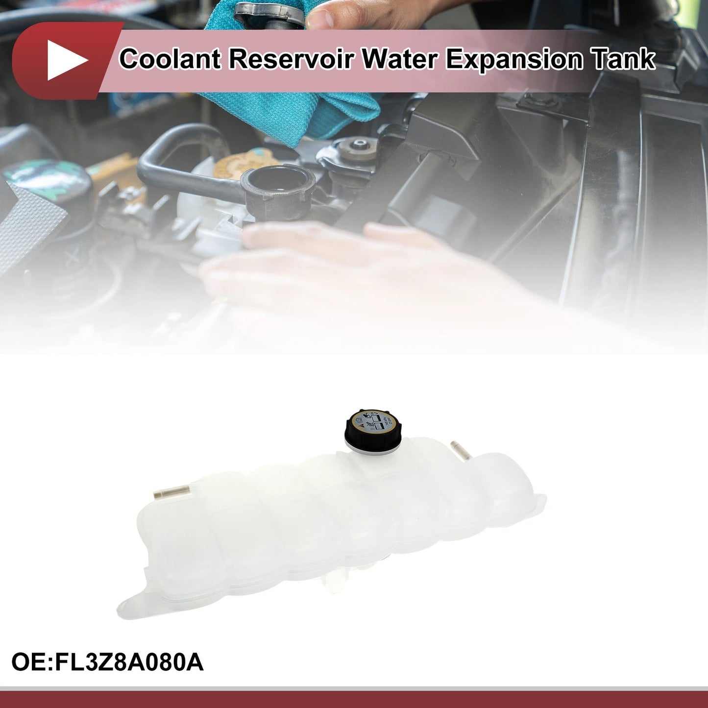 Coolant Expansion Overflow Tank with Cap No.FL3Z8A080A for Ford Expedition (1997–2002)