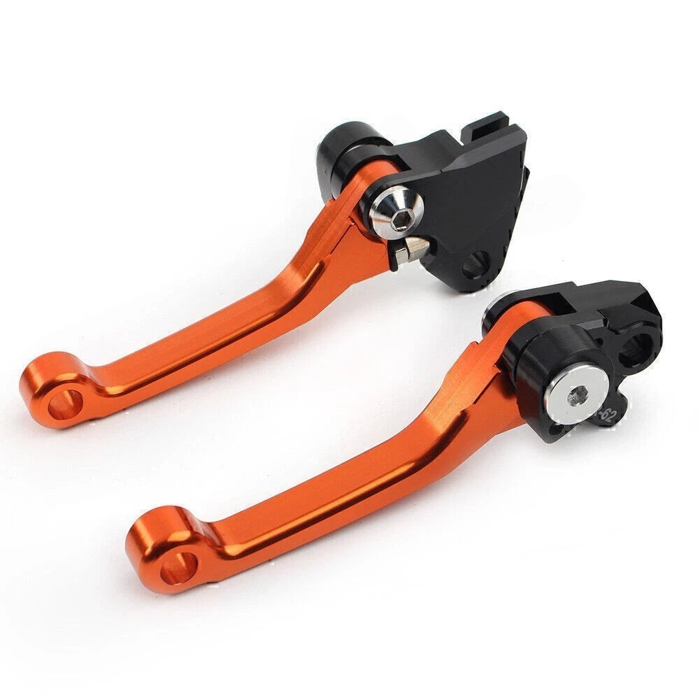 Pivot Dirt Clutch Brake Levers for Kawasaki KX450F (2006–2012) - Orange