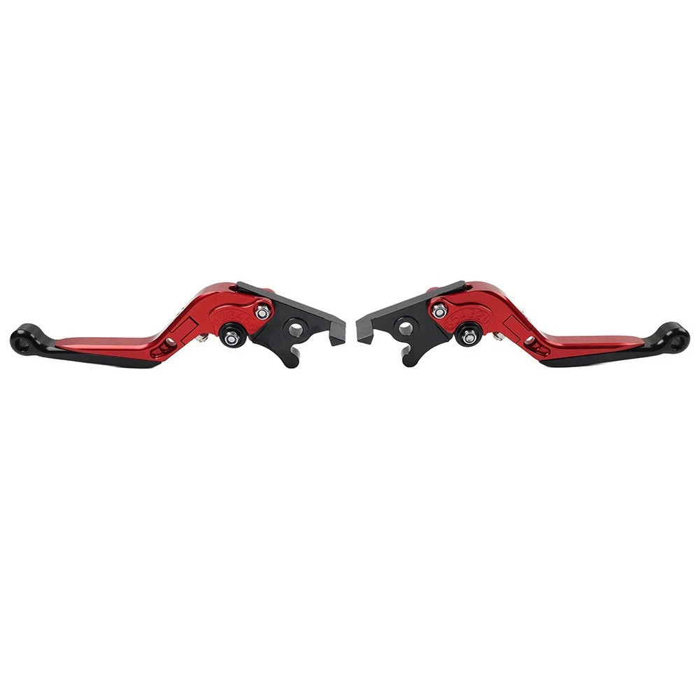 CNC Folding Extendable Brake Clutch Levers for Yamaha TMAX500 TMAX530 (2001–2020) Red