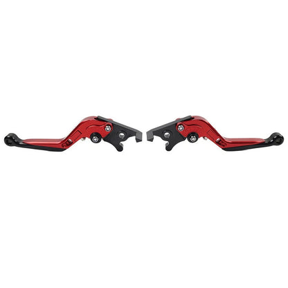 CNC Folding Extendable Brake Clutch Levers for Yamaha TMAX500 TMAX530 (2001–2020) Red