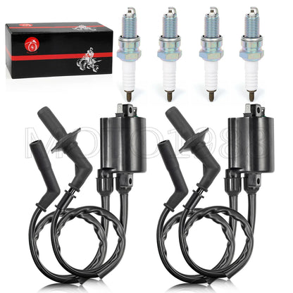 Ignition Coil Spark Plug Cap Set for Honda Shadow Aero 1100 (1998–2002)
