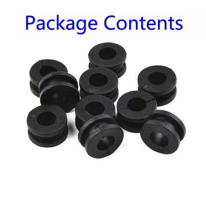 10 x Universal-Motorcycle Rubber Grommet Mount Set Side Cover Fender Accessory