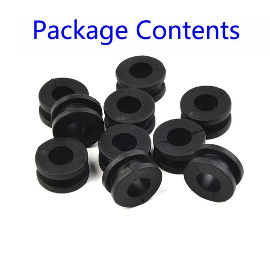 10 x Universal-Motorcycle Rubber Grommet Mount Set Side Cover Fender Accessory