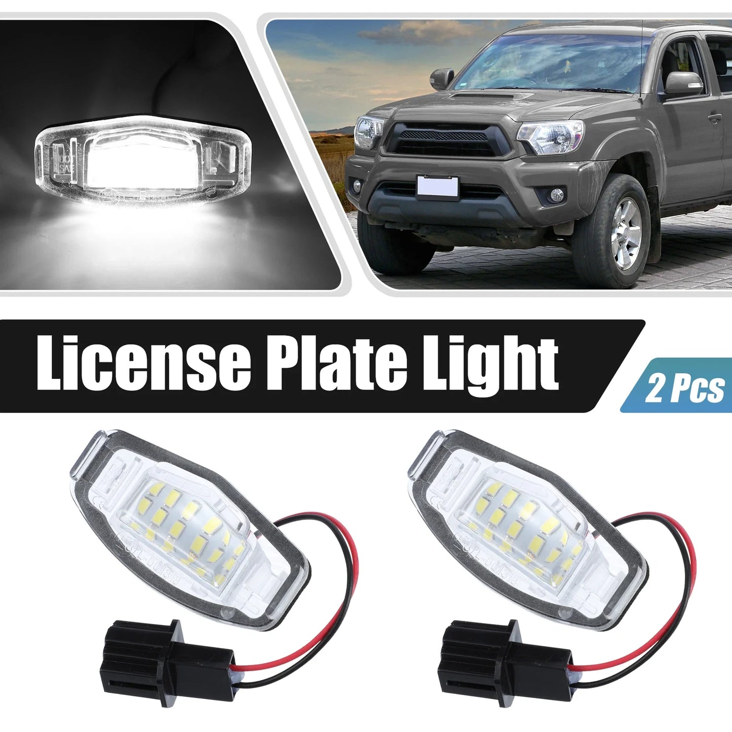 2 x LED License Plate Lights for Honda Acura
