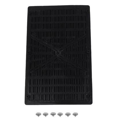 Beige PVC Car Foot Carpet Pad Heel Mat Pedal Patch Cover