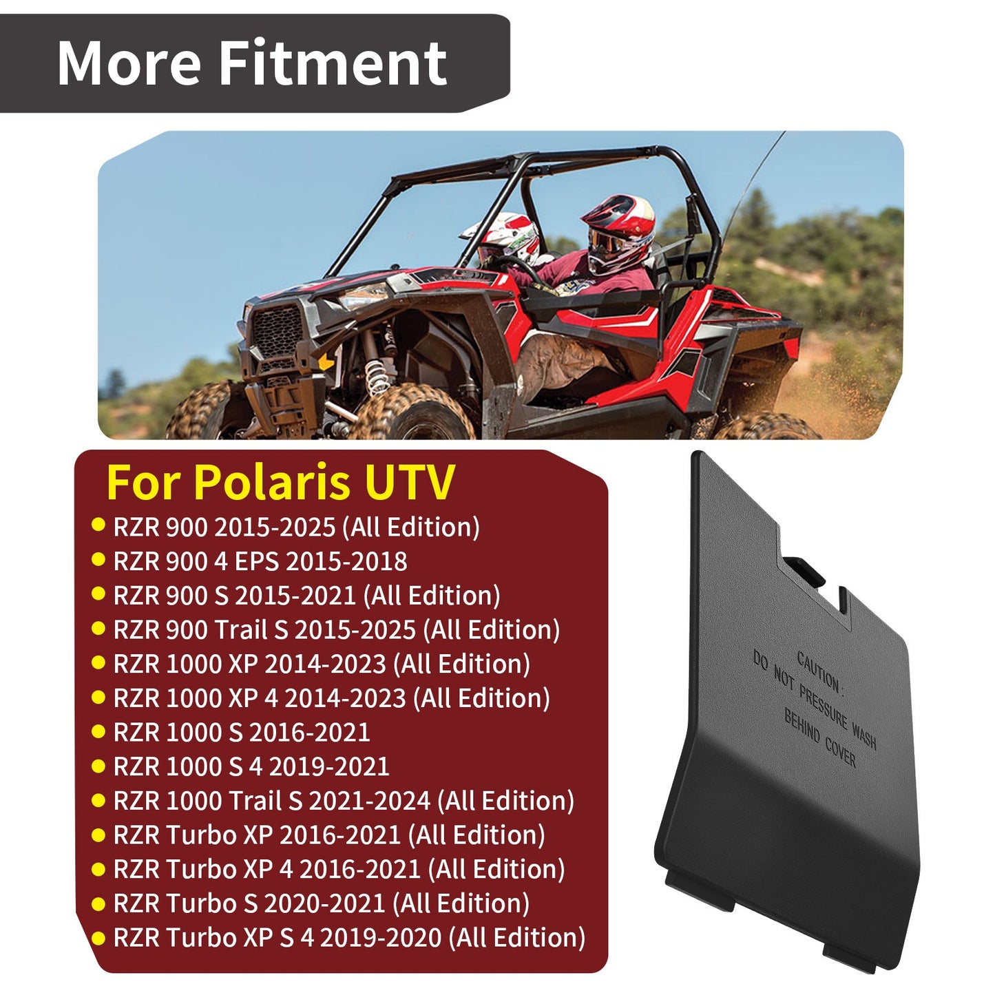 Rocker Panel ECU Cover for Polaris RZR Turbo XP / XP 4 / S / XP S 4 (2016–2021)