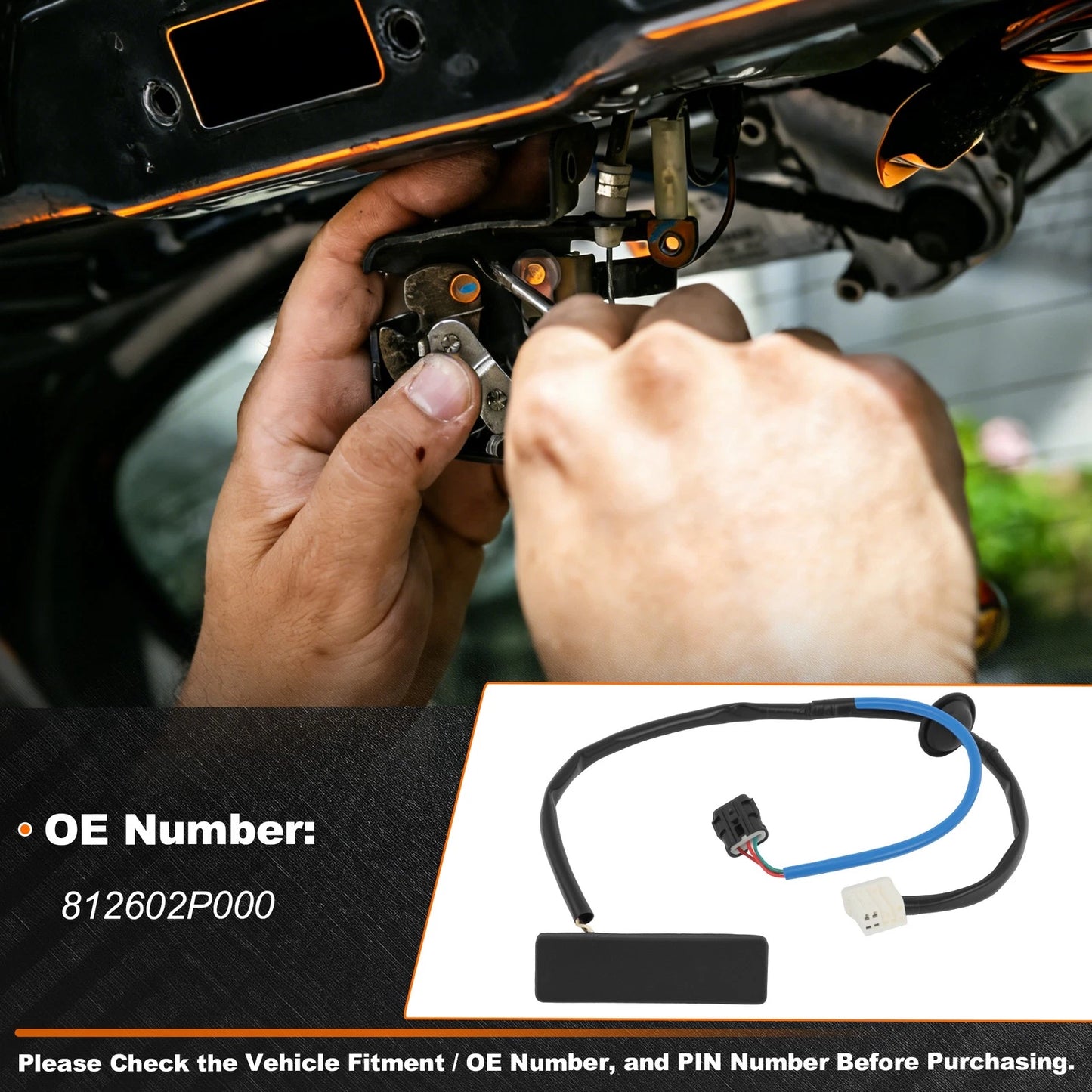 Tailgate Trunk Release Switch for Kia Sorento (2011–2013) No. 812602P000
