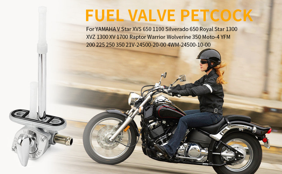 Fuel Valve Petcock for Yamaha V Star 650 (1998–2016)