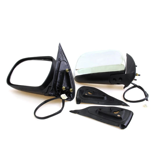 Set of 2 Foldable Chrome Door Wing Mirrors for Toyota Hilux (2004–2016)