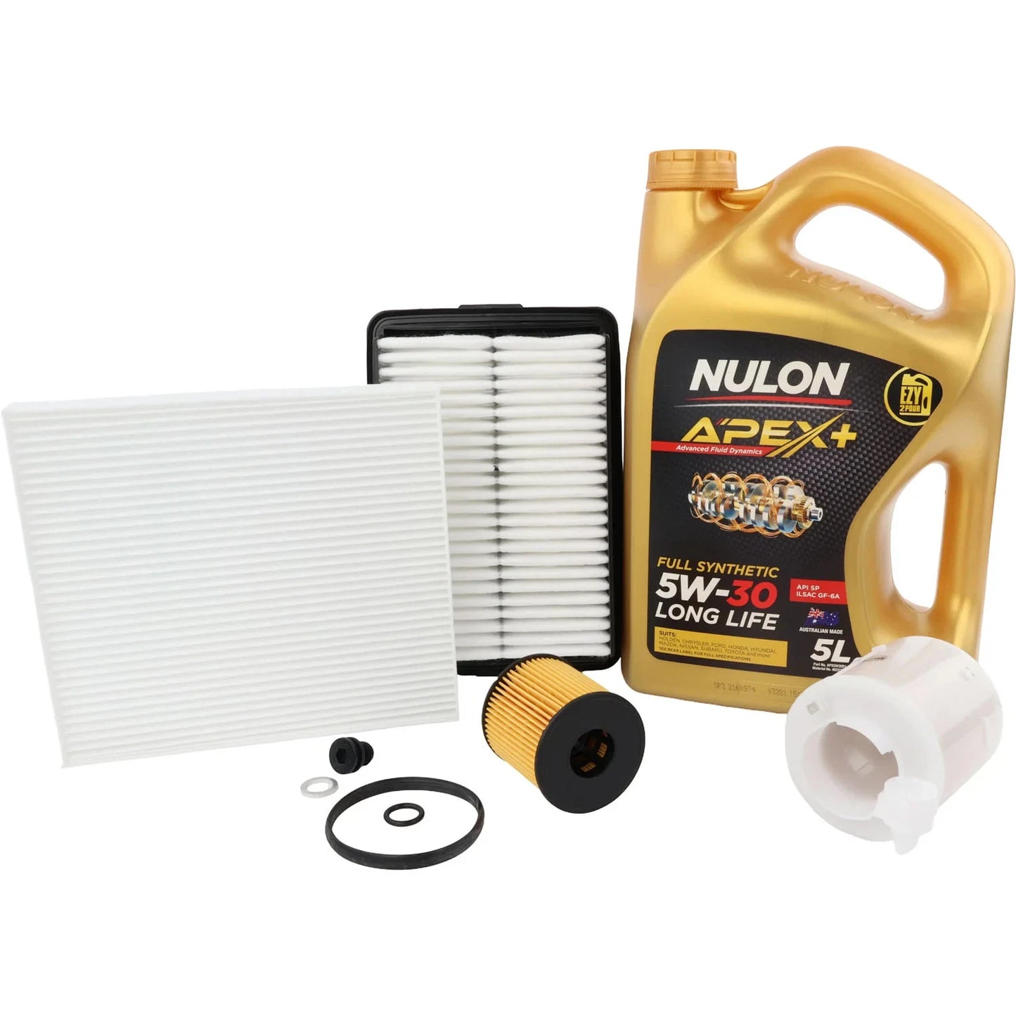 Oil Air Fuel Cabin Filter Kit for Hyundai Kona (2020–2023)