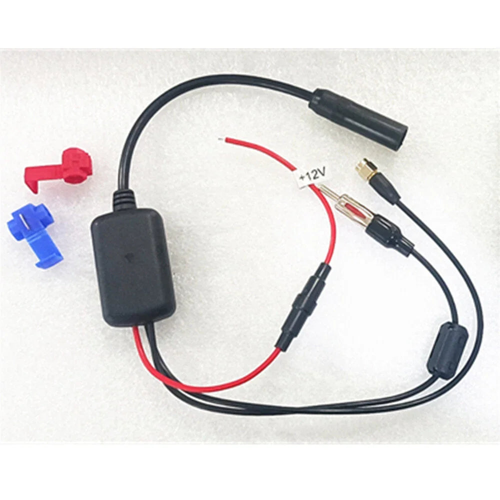 DAB+ AM/FM Digital Radio Signal Amplifier Booster for AU Stereo Antenna 12V-24V